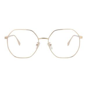 Fendi Womens Round/Oval Gold Gold Transparent Fashion Designer Eyewear